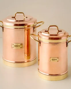 Vintage Inspired Copper + Brass Canister