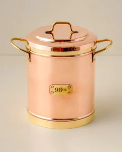 Vintage Inspired Copper + Brass Canister