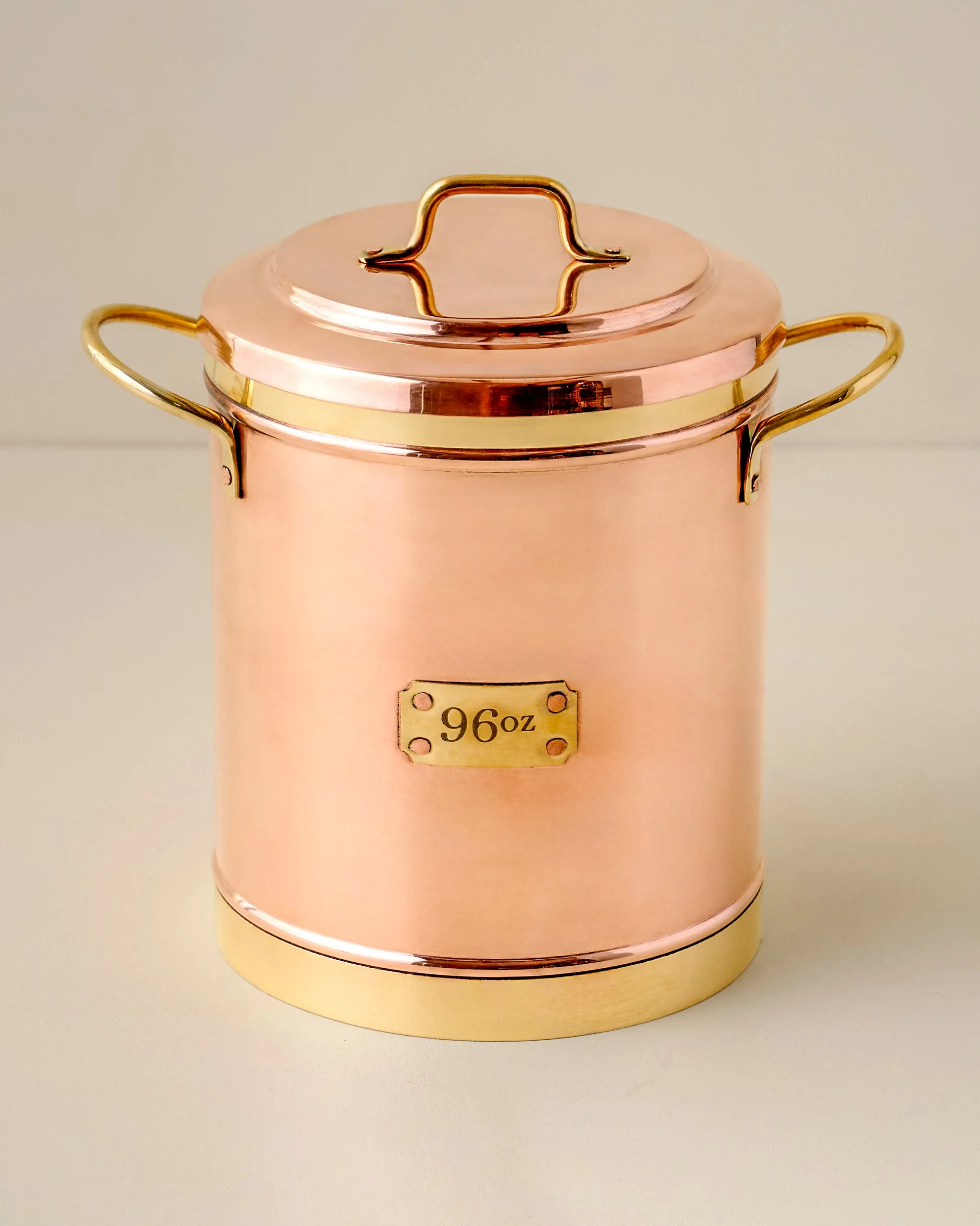 Vintage Inspired Copper + Brass Canister