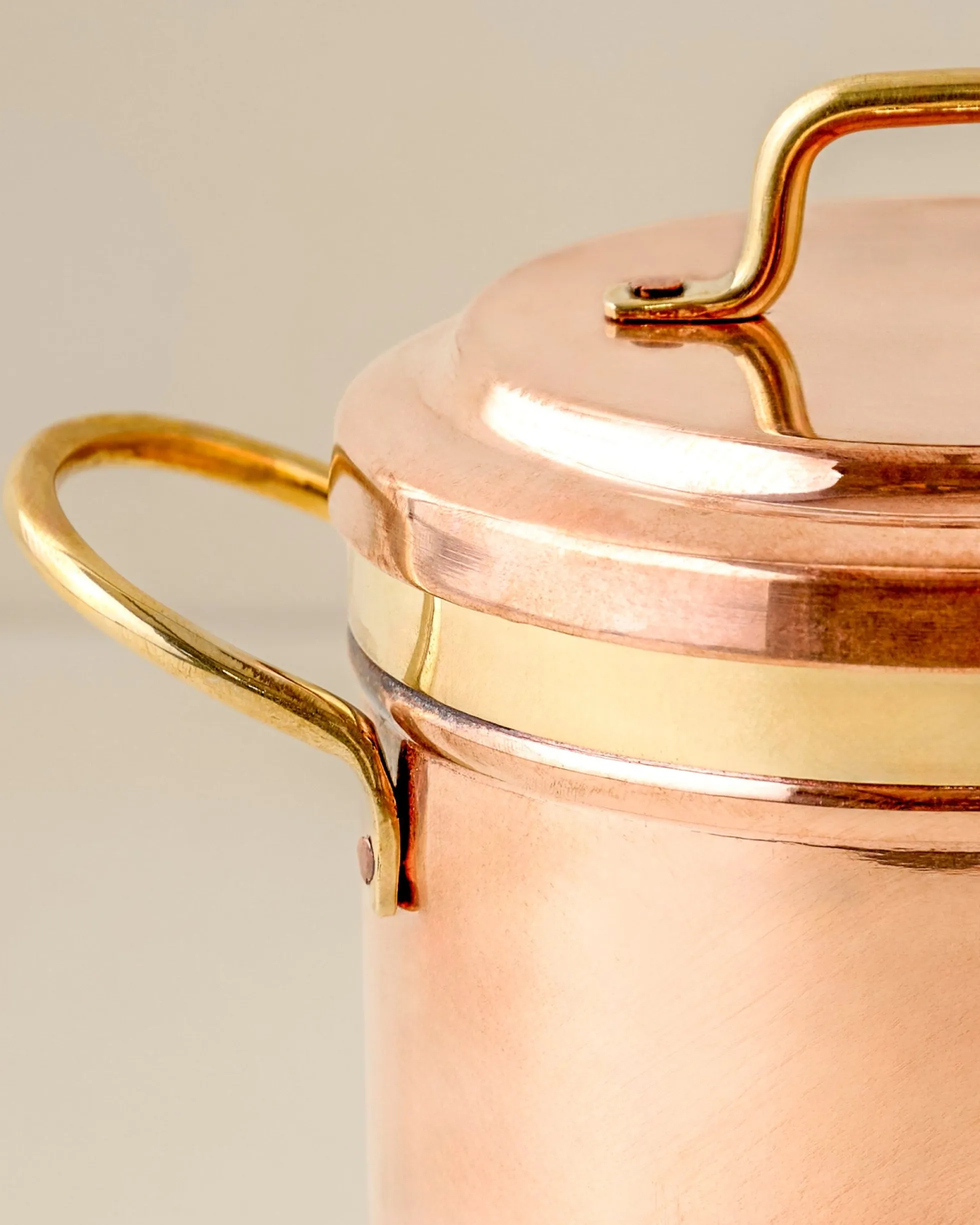Vintage Inspired Copper + Brass Canister