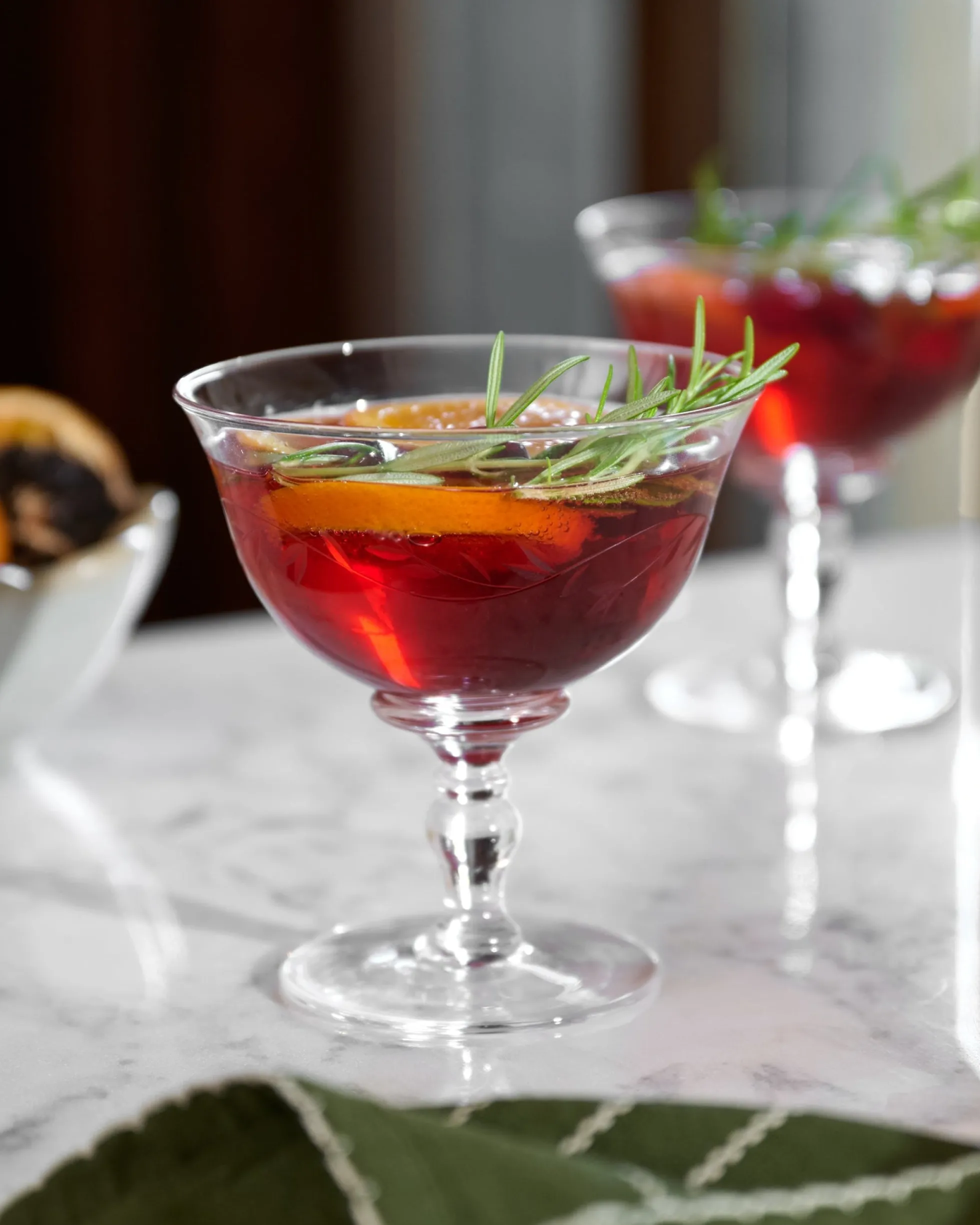 Vintage-Inspired Etched Glass Coupe