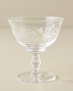 Vintage-Inspired Etched Glass Coupe