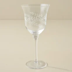 Vintage-Inspired Etched Glass Drinkware Bundle