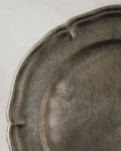Vintage-Inspired Pewter Charger
