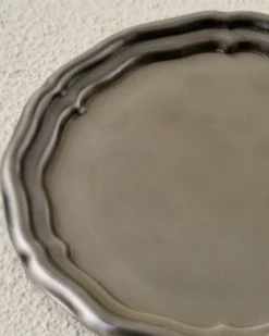 Vintage-Inspired Pewter Coaster Set