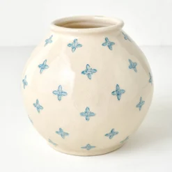 Vintage Inspired Vase + Queen Anne Lace Bush Bundle