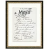 Vintage Menu II