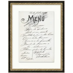 Vintage Menu II