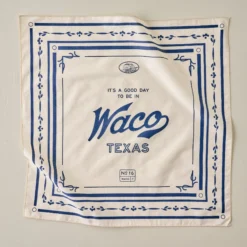 Waco, Texas White Bandana