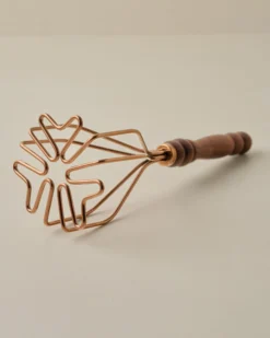 Walnut Handle Copper Potato Masher