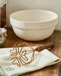 Walnut Handle Copper Potato Masher