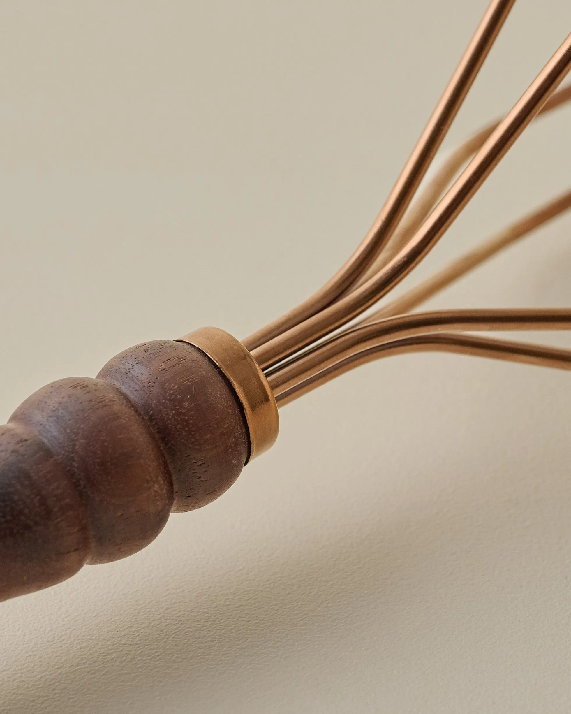 Walnut Handle Copper Potato Masher