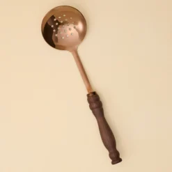 Walnut Handle + Copper Slotted Spoon