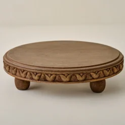 Warren Carved Wood Riser
