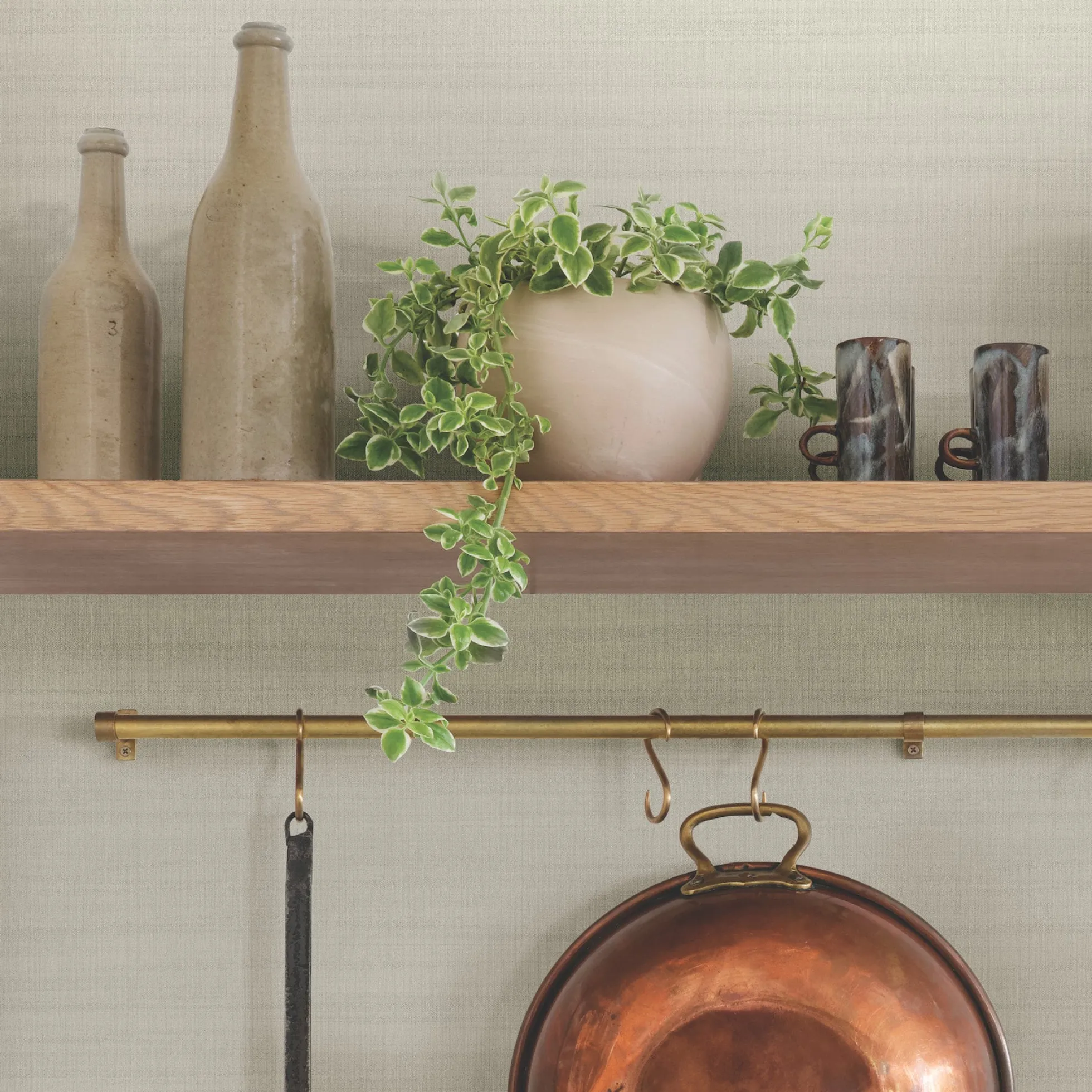 Washed Linen Wallpaper