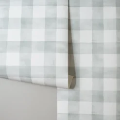 Watercolor Check Wallpaper