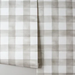 Watercolor Check Wallpaper