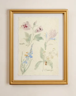 Watercolor Floral Framed Print