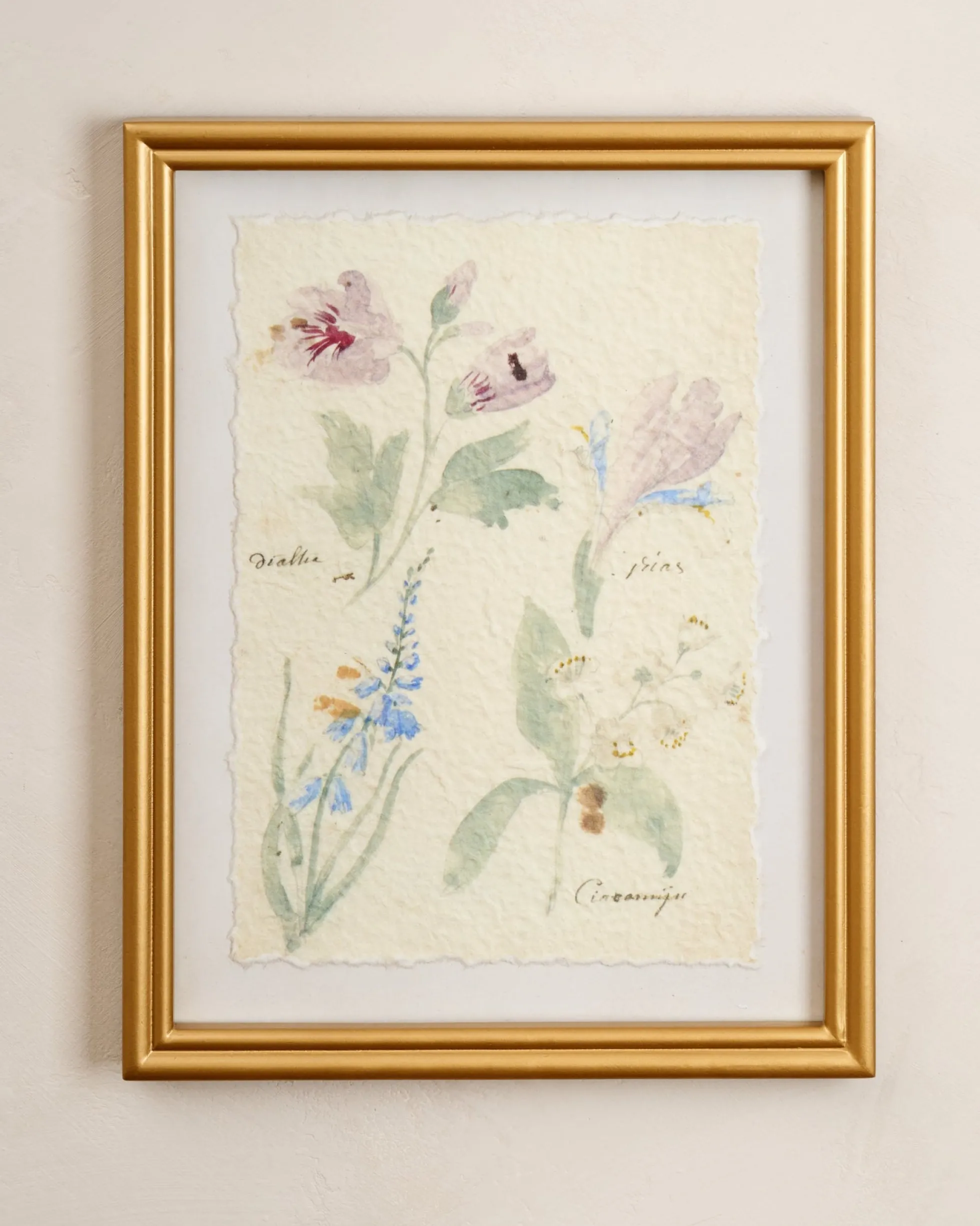 Watercolor Floral Framed Print