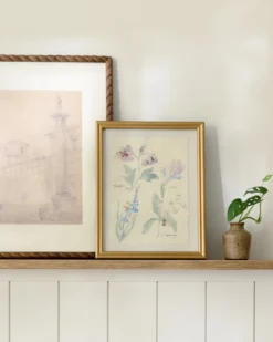 Watercolor Floral Framed Print