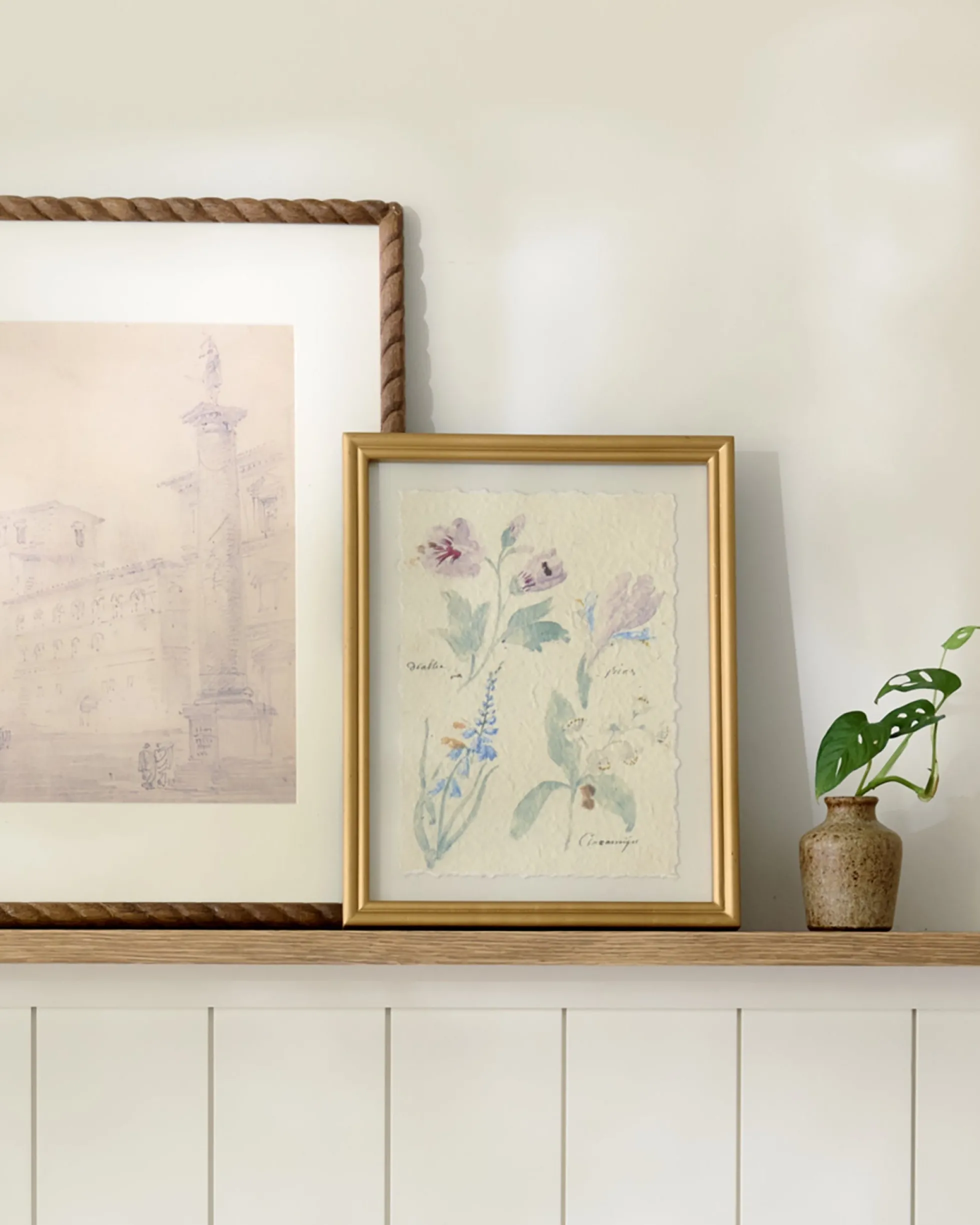 Watercolor Floral Framed Print