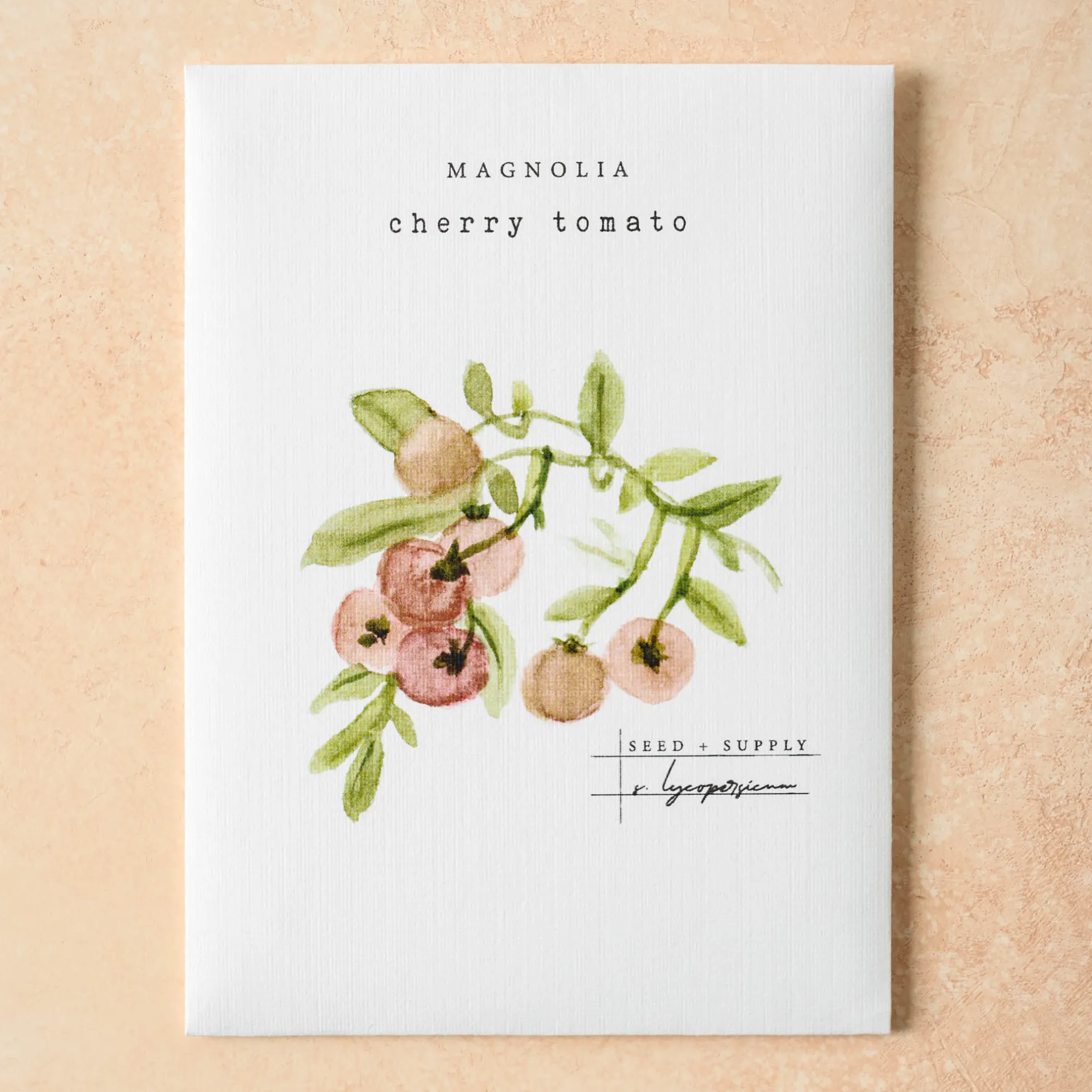 Watercolor Magnolia Seeds