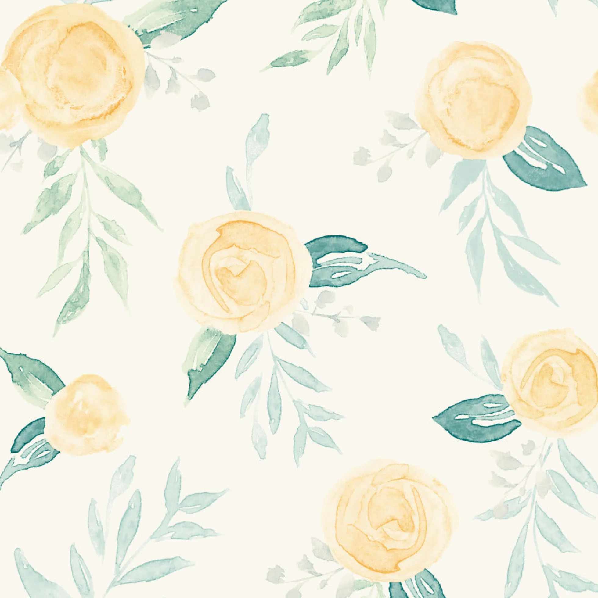 Watercolor Roses Wallpaper