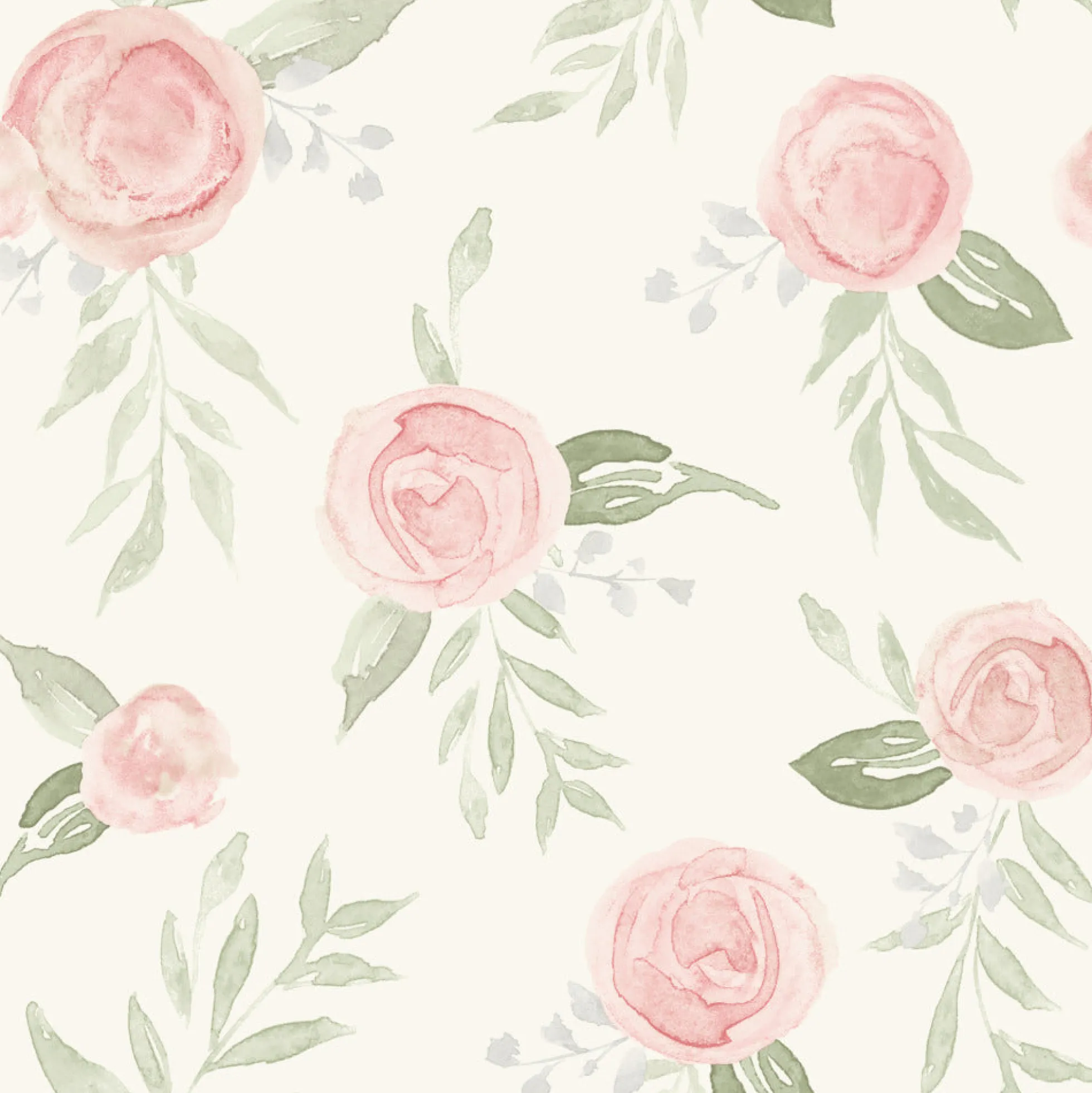 Watercolor Roses Wallpaper