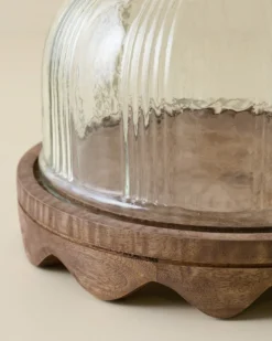 Wavy Edge Cake Stand + Fluted Dome
