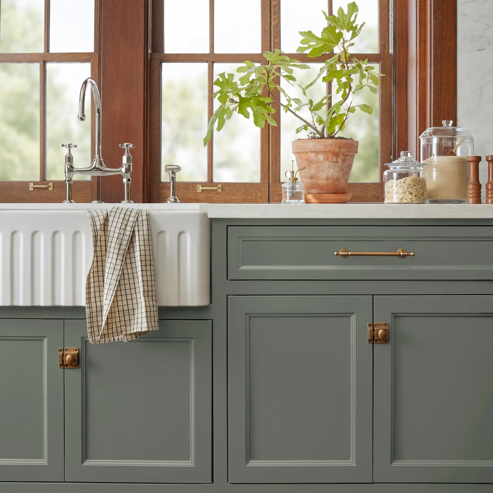 Wellington Green - Trim, Door + Cabinetry Paint