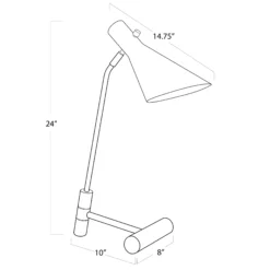 Wells Brass Task Lamp