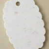 White Marble Scalloped Serving Board