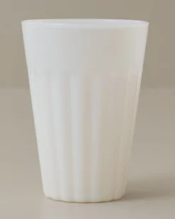 White Milk Glass Tumbler