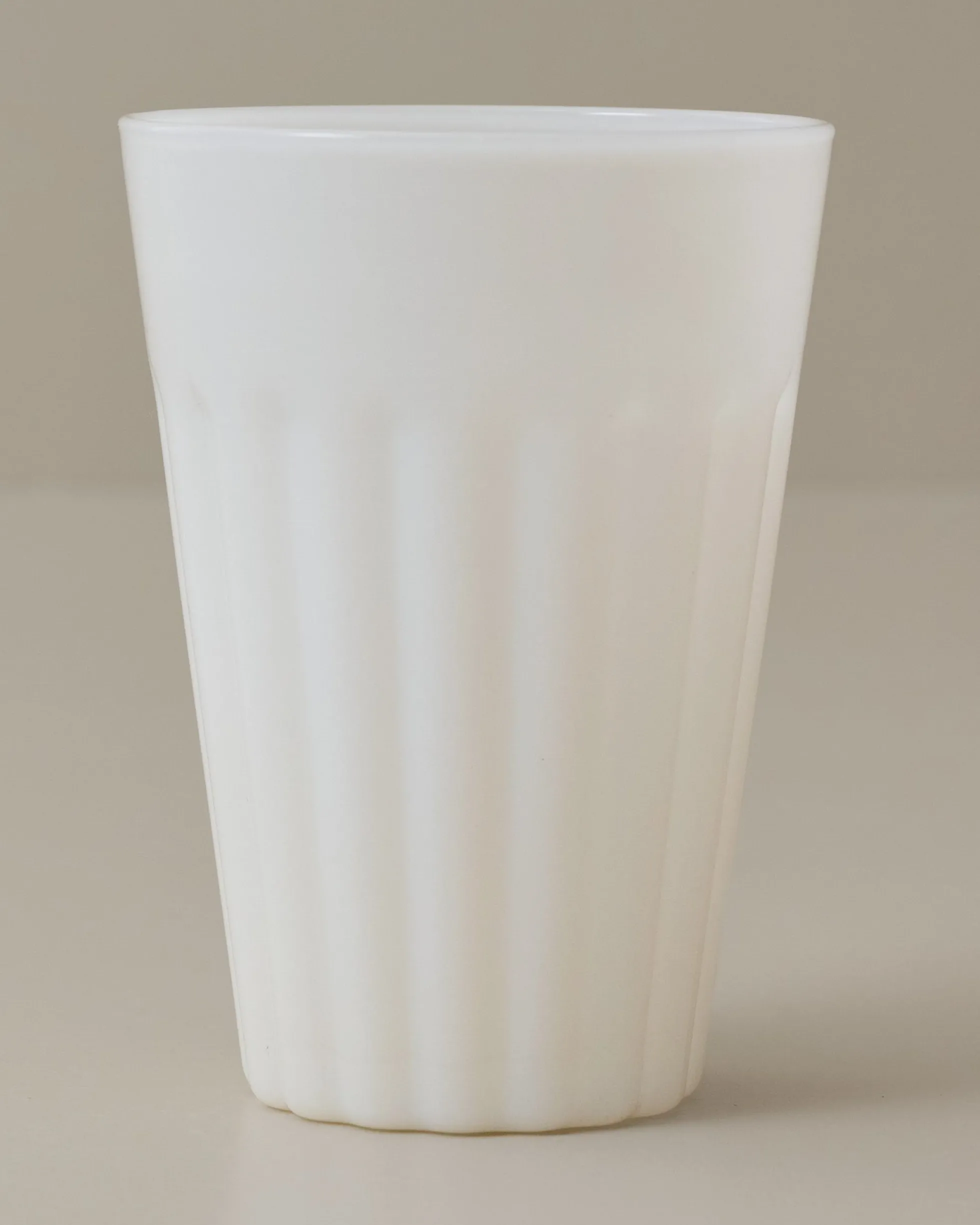 White Milk Glass Tumbler
