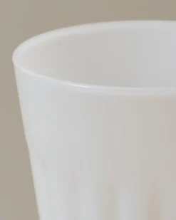 White Milk Glass Tumbler