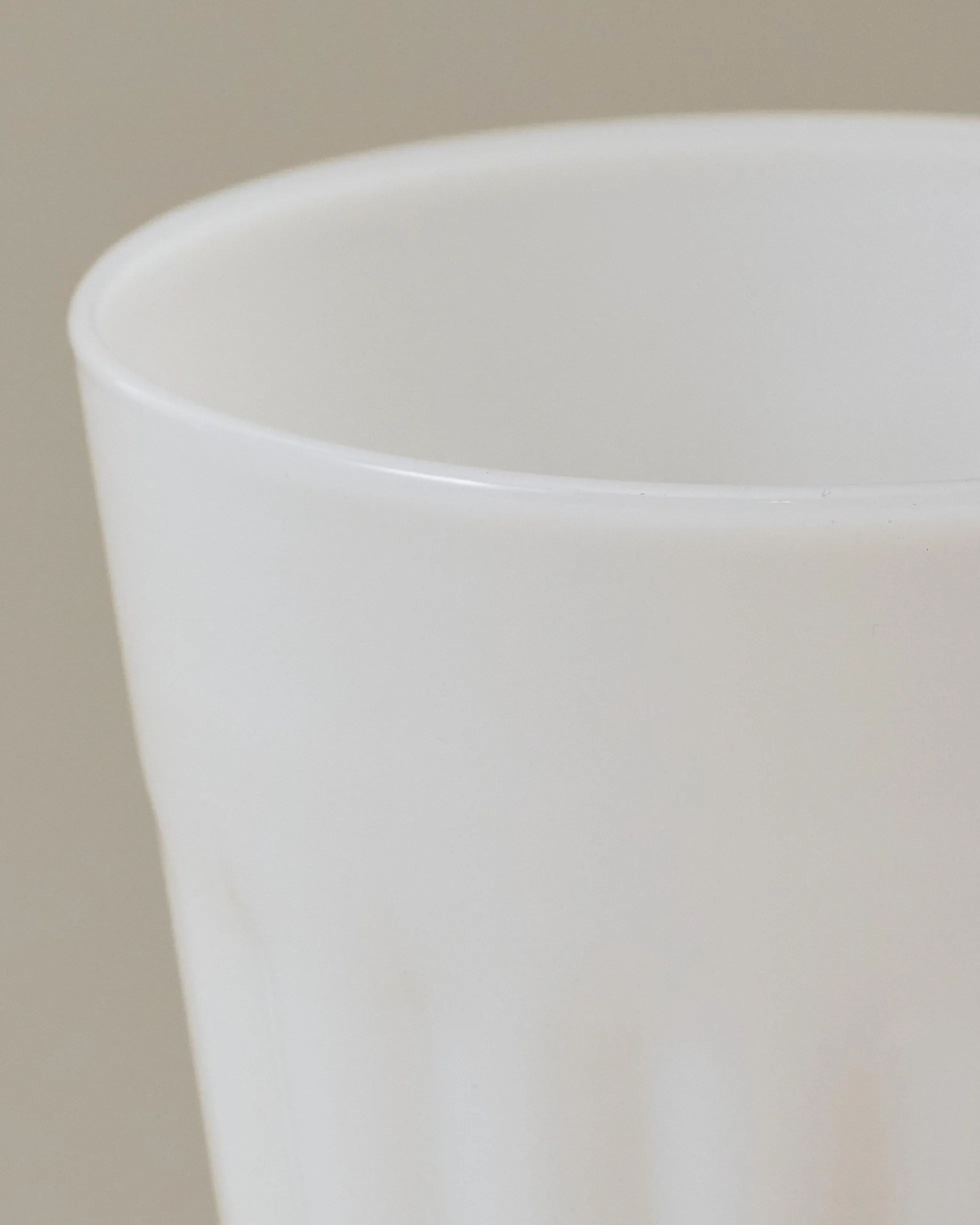 White Milk Glass Tumbler