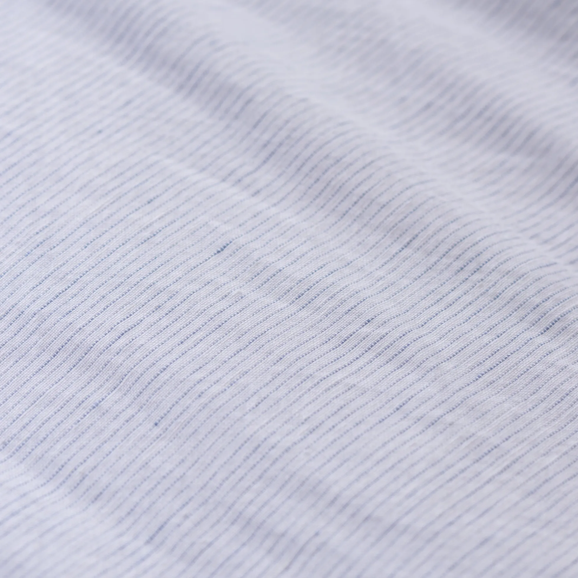 White Stripe Linen Cotton Duvet Cover