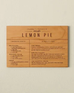 Wooden Recipe Card