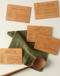 Wooden Recipe Card