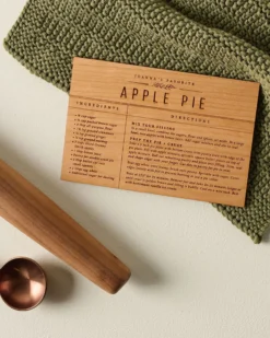 Wooden Recipe Card
