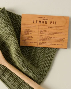 Wooden Recipe Card