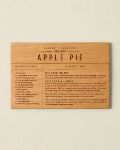 Wooden Recipe Card