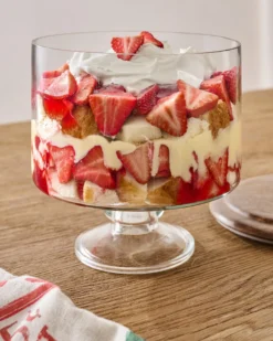 Wood + Glass Trifle Dish