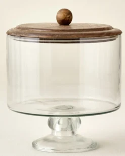 Wood + Glass Trifle Dish