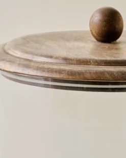 Wood + Glass Trifle Dish