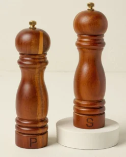 Wood Salt & Pepper Grinder Set