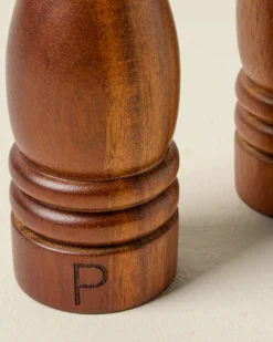 Wood Salt & Pepper Grinder Set