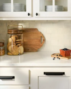 Wood with Antique Brass Canister