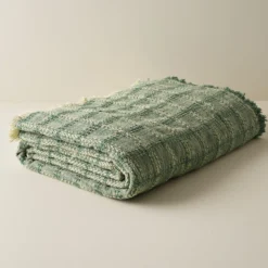 Woven Grid Coverlet