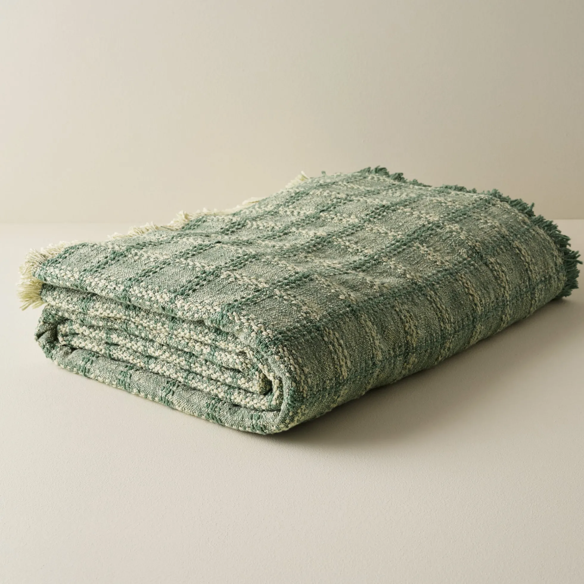 Woven Grid Coverlet